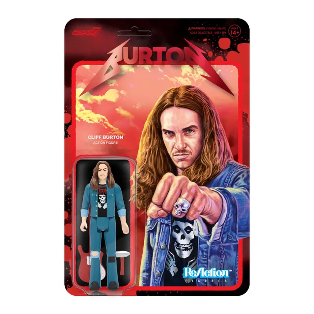 Super7 ReAction Cliff Burton Cliff Em All figurina 9 cm