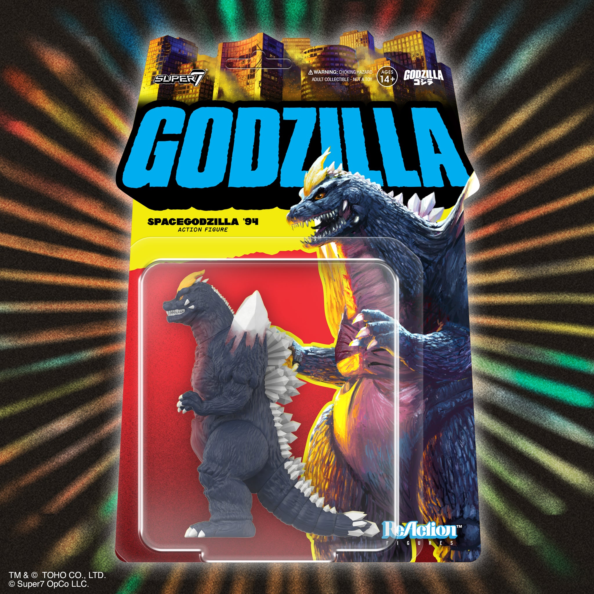 Super7 Toho SpaceGodzilla figurina ReAction 9,5 cm