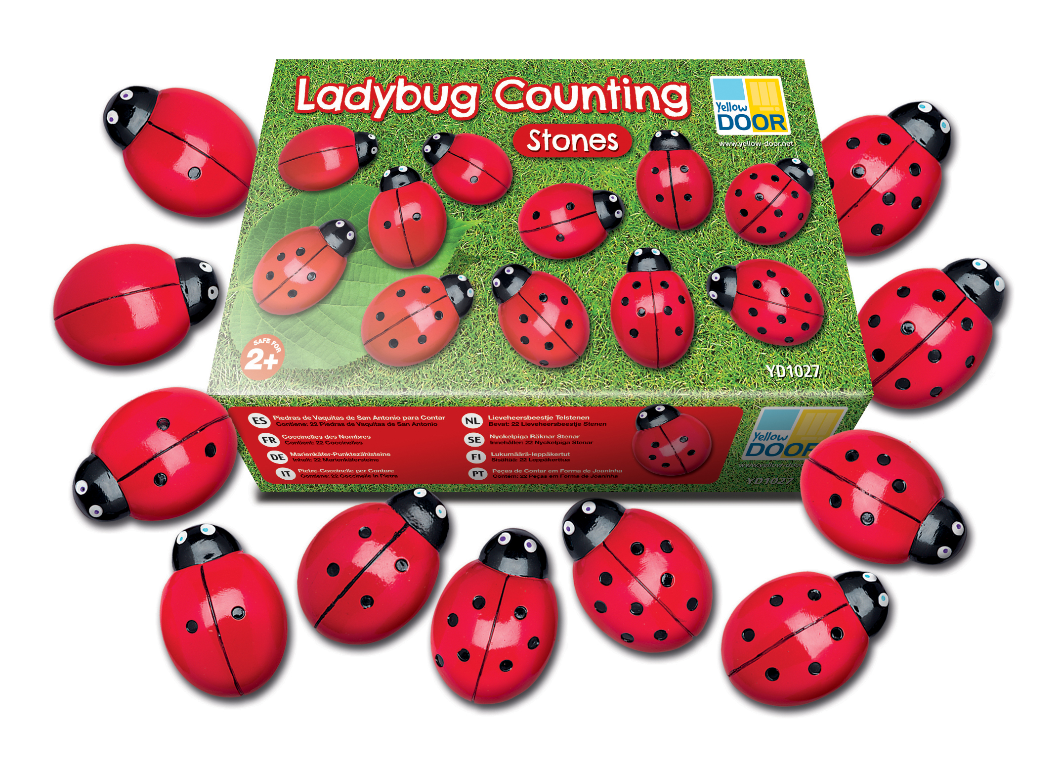 Yellow Door Ladybug Counting pack numărătoare 20 buburuze