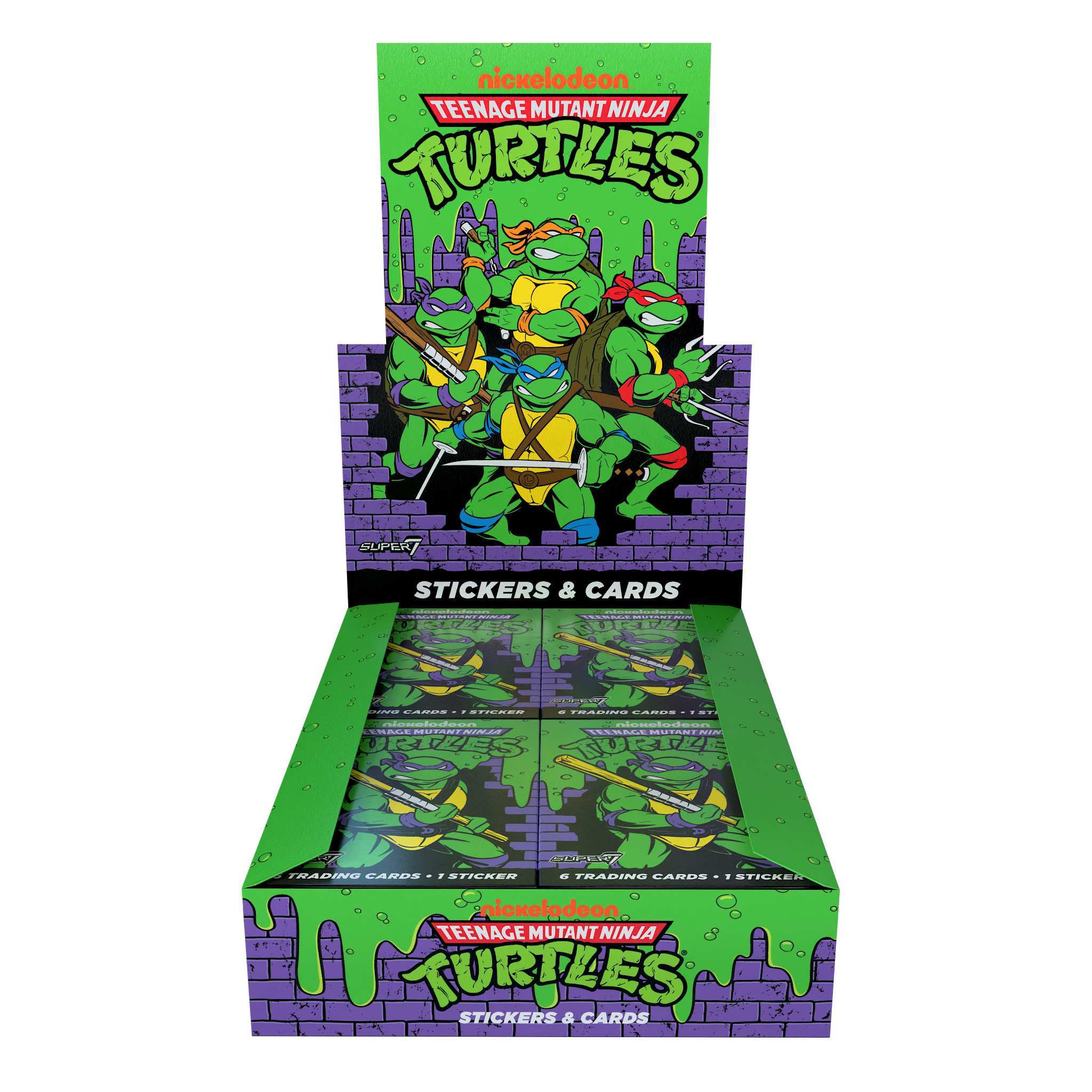 Super7 Testoasele Ninja Wax Packs carduri colectionabile box 24 plicuri