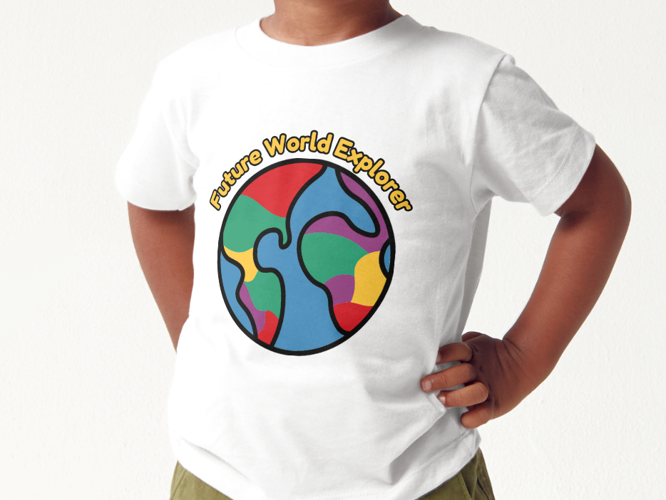 Hugg a Planet Future World Explorer tricou copii S bumbac