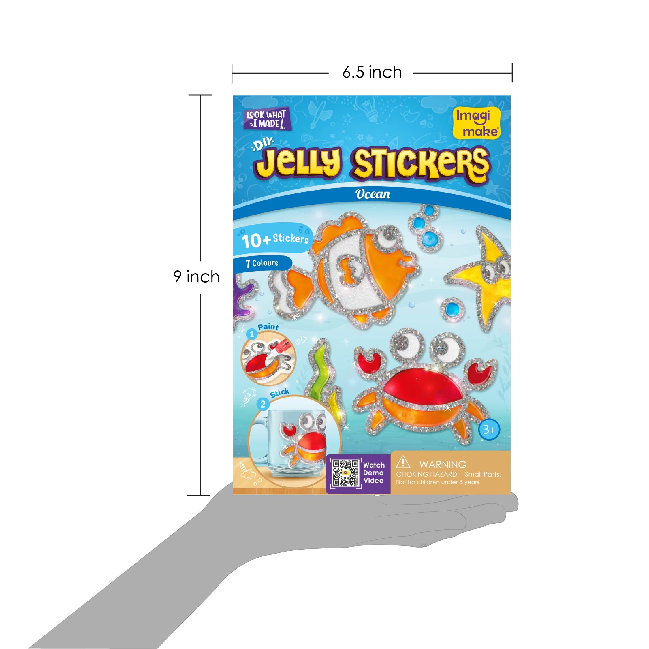 Imagimake Jelly Stickers Ocean set stickere 3D marin