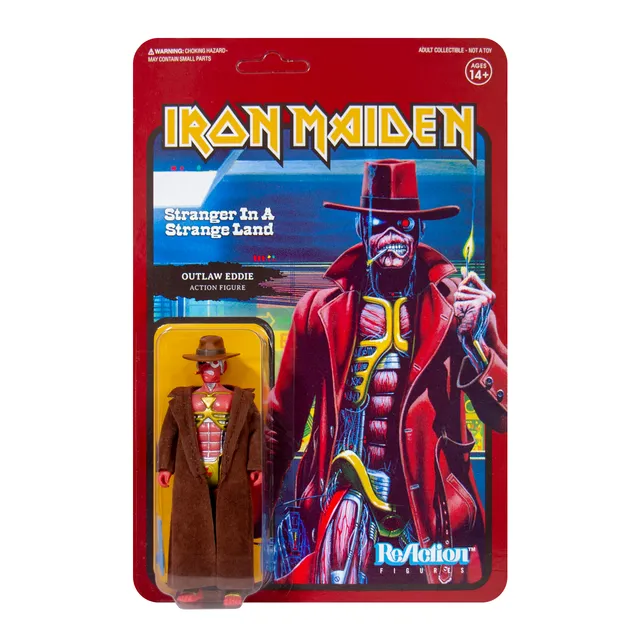 Super7 Iron Maiden Stranger Eddie figurina 9,5 cm pistol