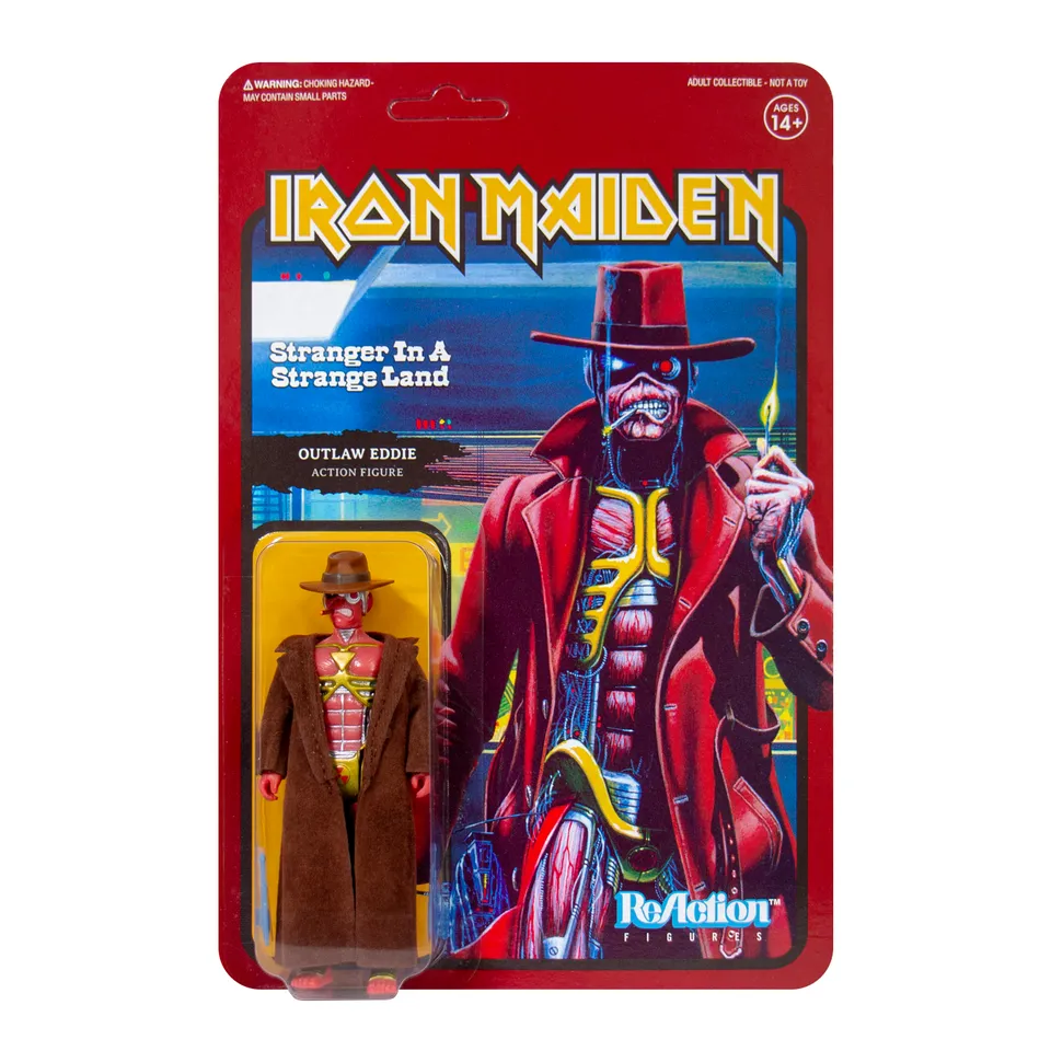 Super7 Iron Maiden Stranger Eddie figurina 9,5 cm pistol