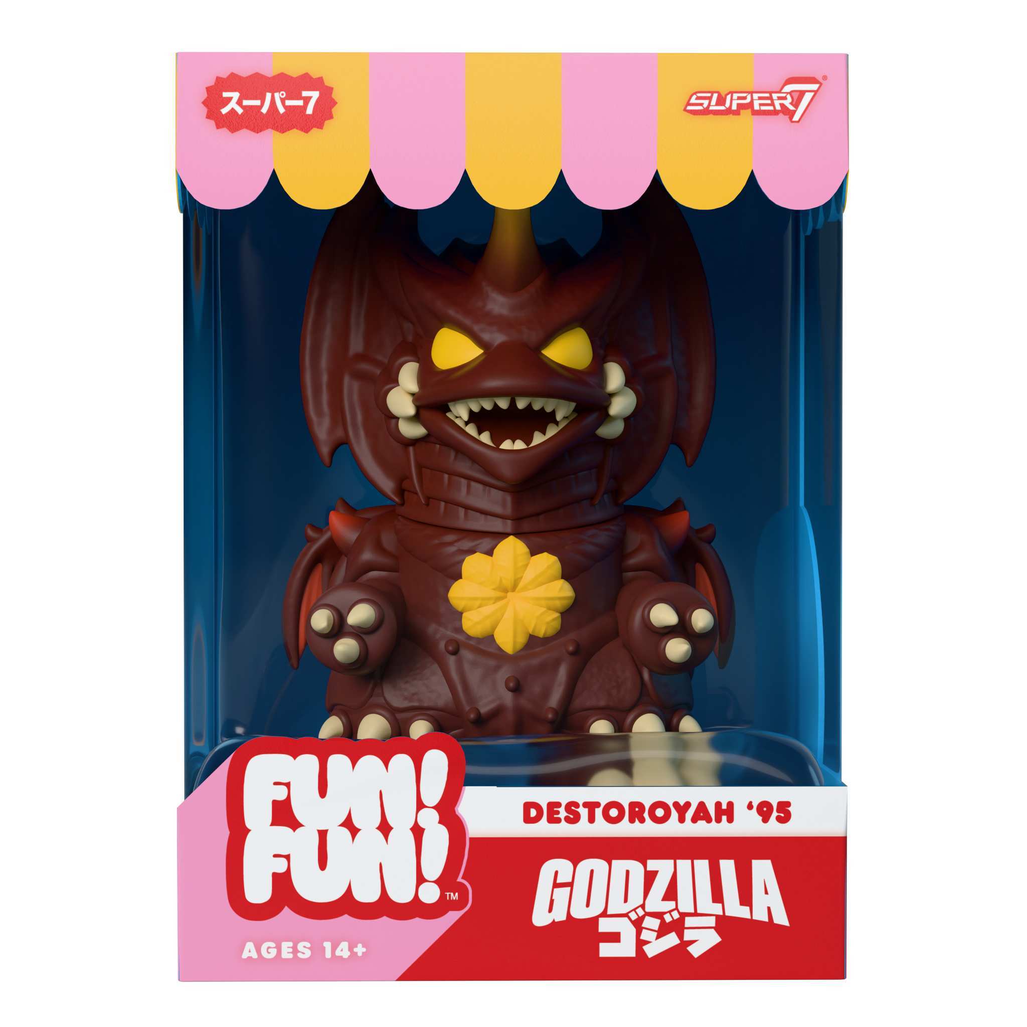 Super7 Toho FUN FUN Destoroyah figurina vinil 12,7 cm articulata