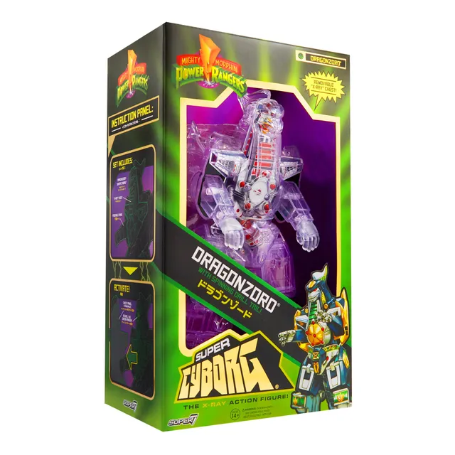 Super7 Power Rangers Super Cyborg Dragonzord figurina 28 cm
