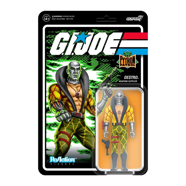 Super7 ReAction G.I. Joe Python Patrol Destro figurina arma