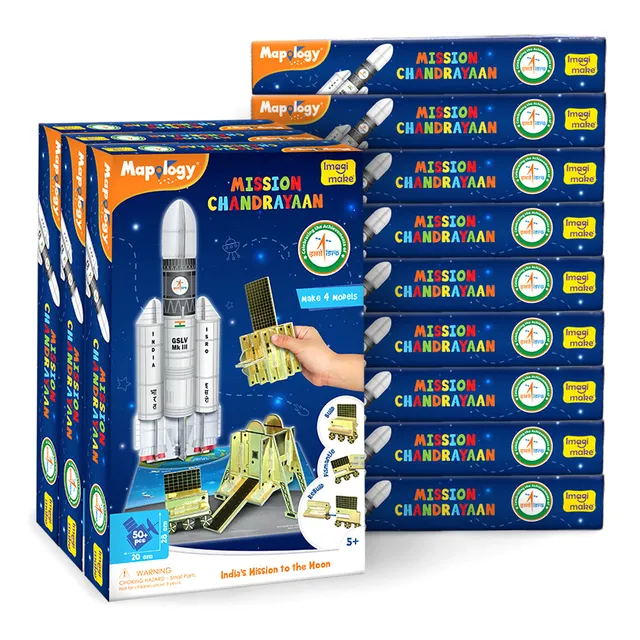 Imagimake Mapology Mission Chandrayaan macheta spatiala 12 buc