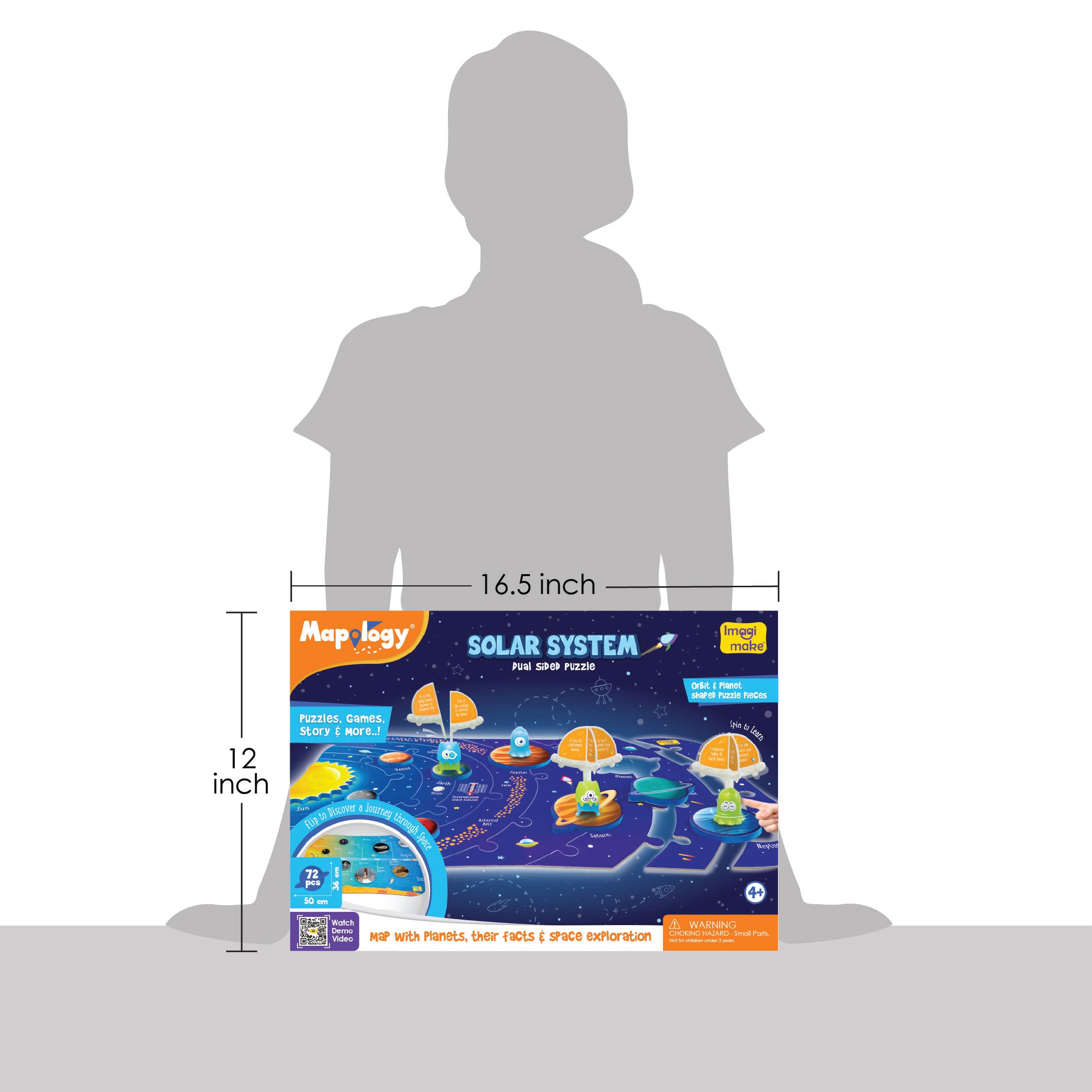 Imagimake Mapology puzzle sistem solar 2 fete