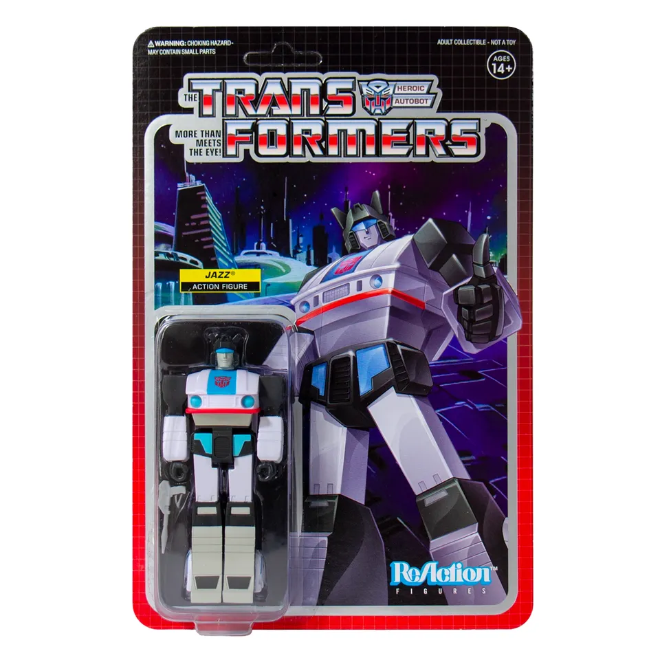 Super7 ReAction Transformers Jazz figurină 9,5 cm