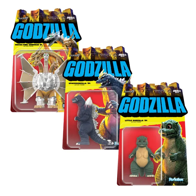 Super7 Toho ReAction Wave 11 set 3 figurine kaiju