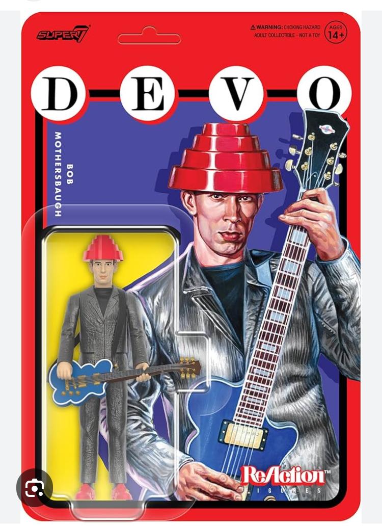 Super7 ReAction Devo Bob Mothersbaugh figurina
