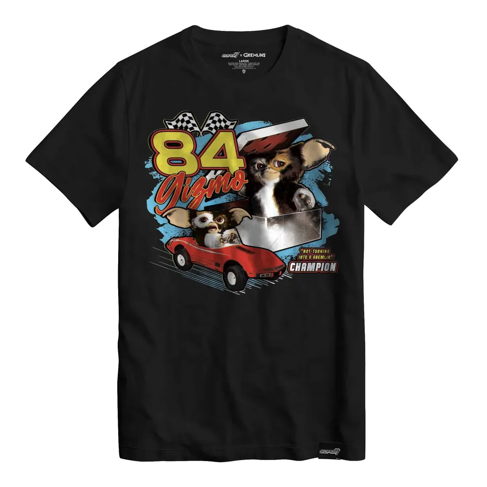 Super7 Gremlins Gizmo Racer tricou negru M