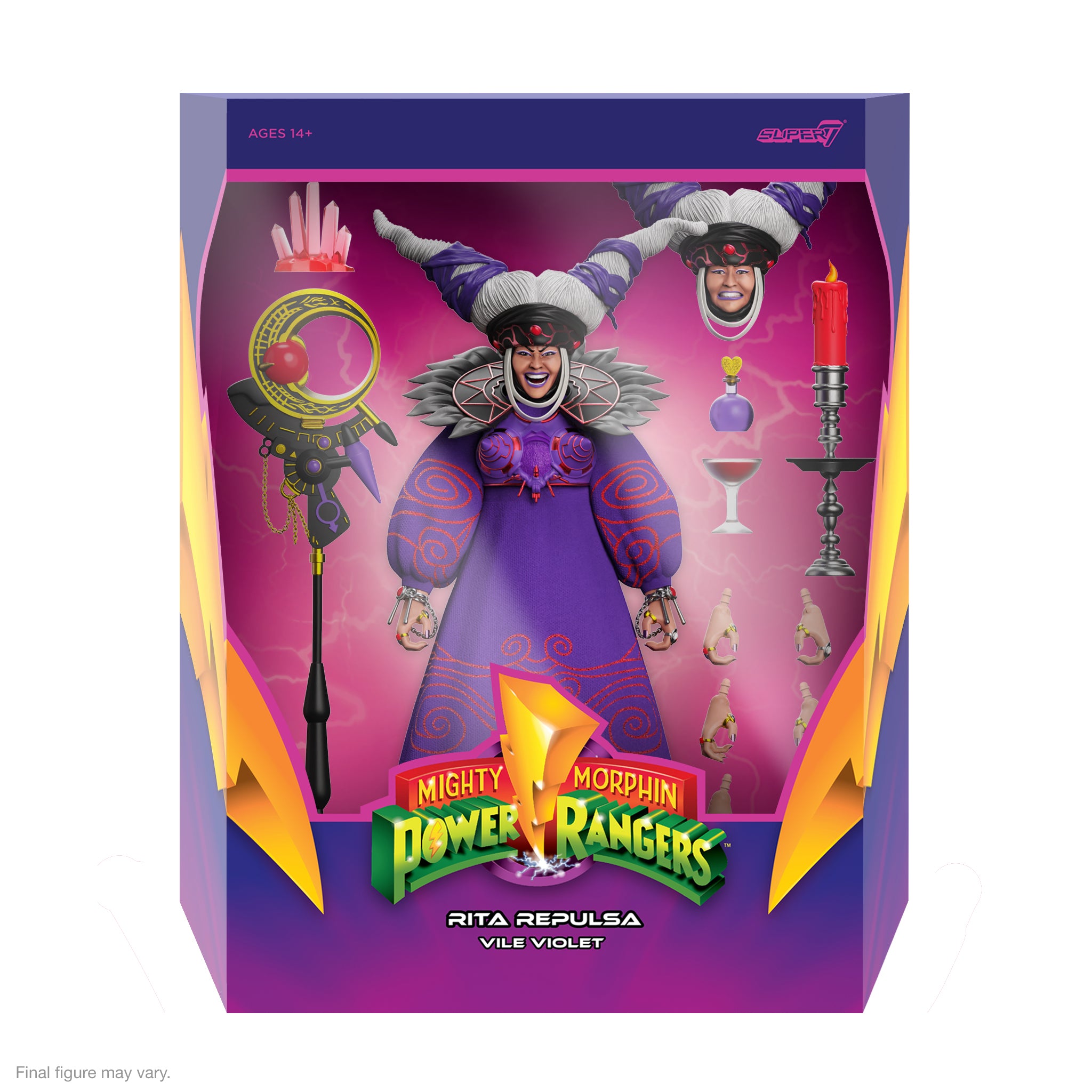 Super7 Ultimates Power Rangers Rita Repulsa figurina 18 cm