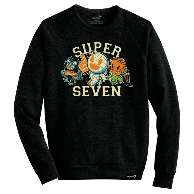 Super7 Mascot Fleece Crewneck bluză neagră S-3X