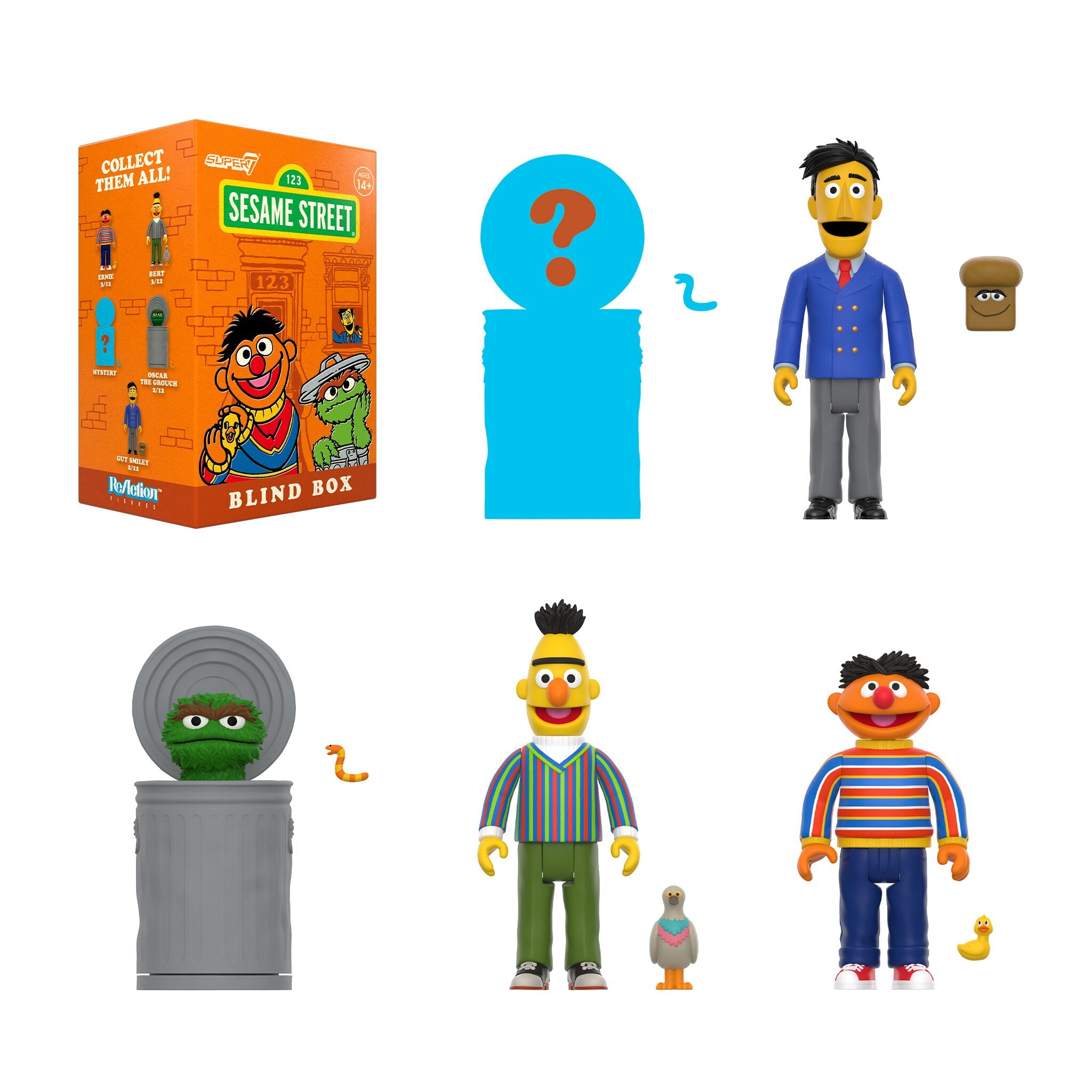 Super7 Sesame Street Blind Box Wave 03 set 12 cutii surpriza