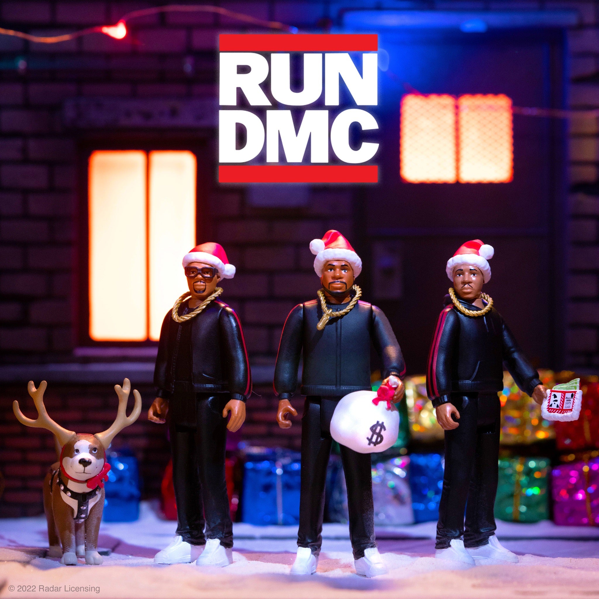 Super7 ReAction RUN DMC Holiday figurine set 3 bucati