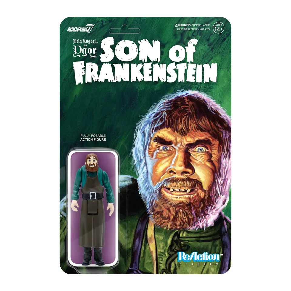 Super7 ReAction Ygor Bela Lugosi figurină monștri 9,5 cm