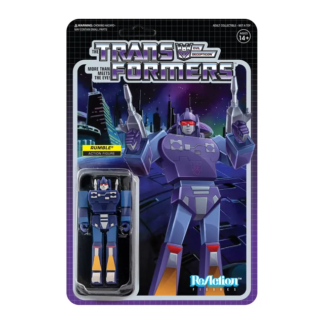Super7 Transformers ReAction Wave 2 Rumble figurina 9 cm