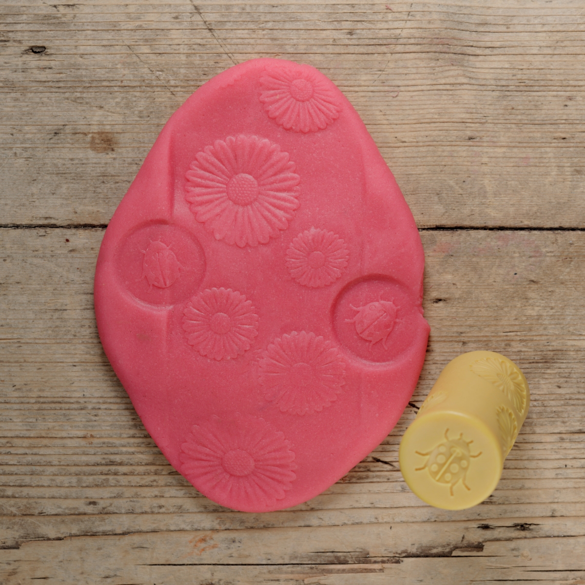 Yellow Door Let's Roll Garden Bugs role plastilină set 6 grădină