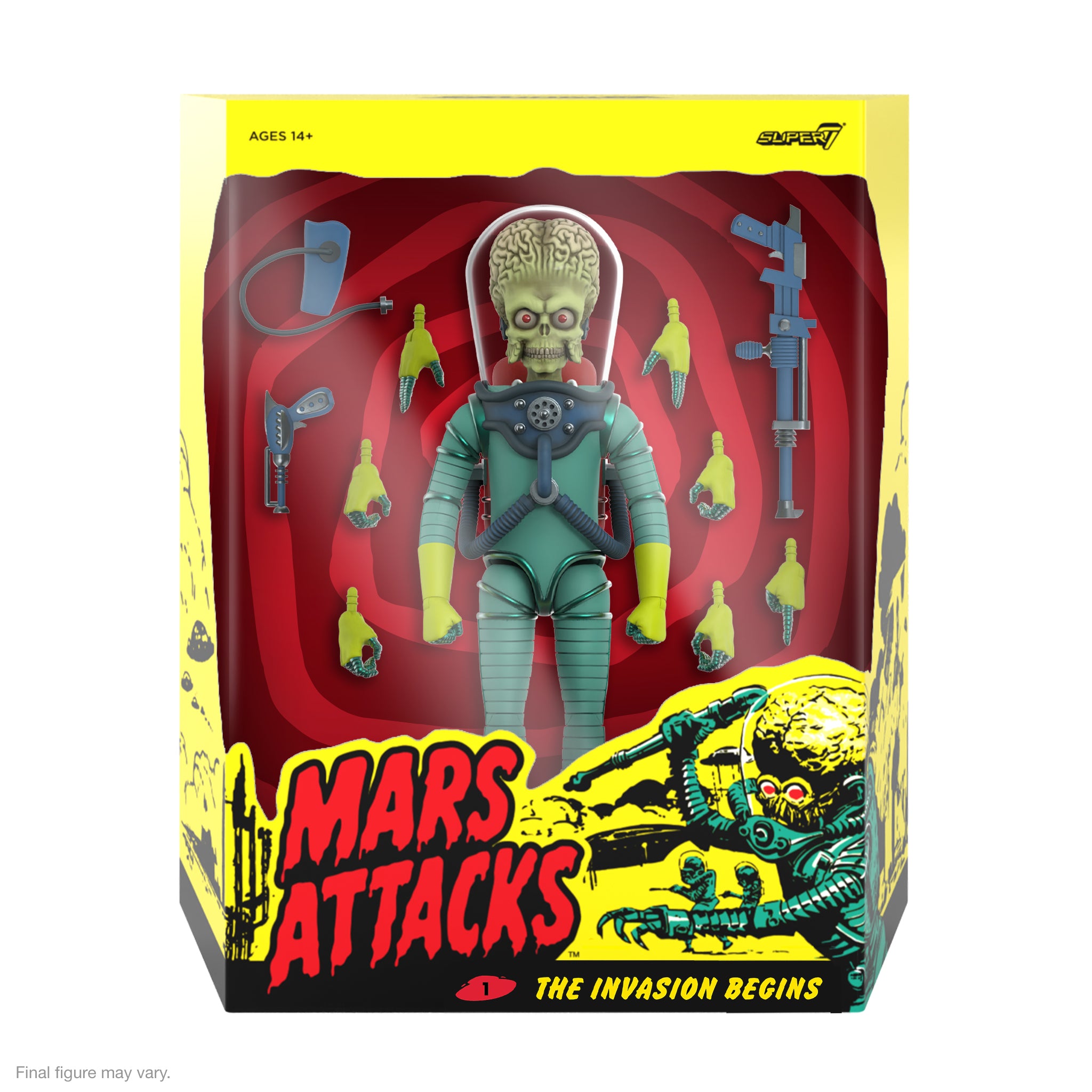 Super7 Mars Attacks Ultimates Wave 01 figurina Martian articulata