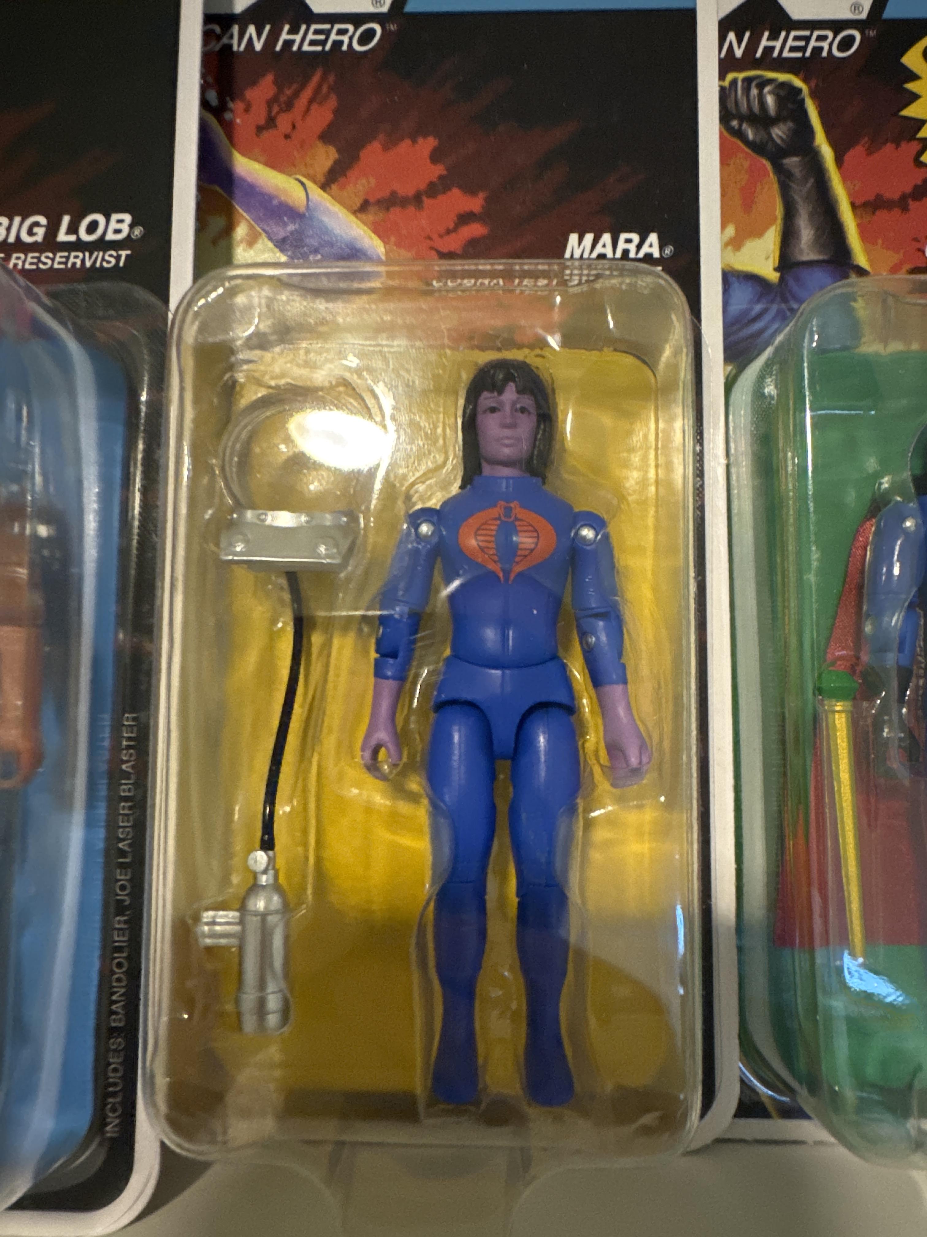 Super7 ReAction+ Snake Eyes figurina glow rosu 9,5 cm