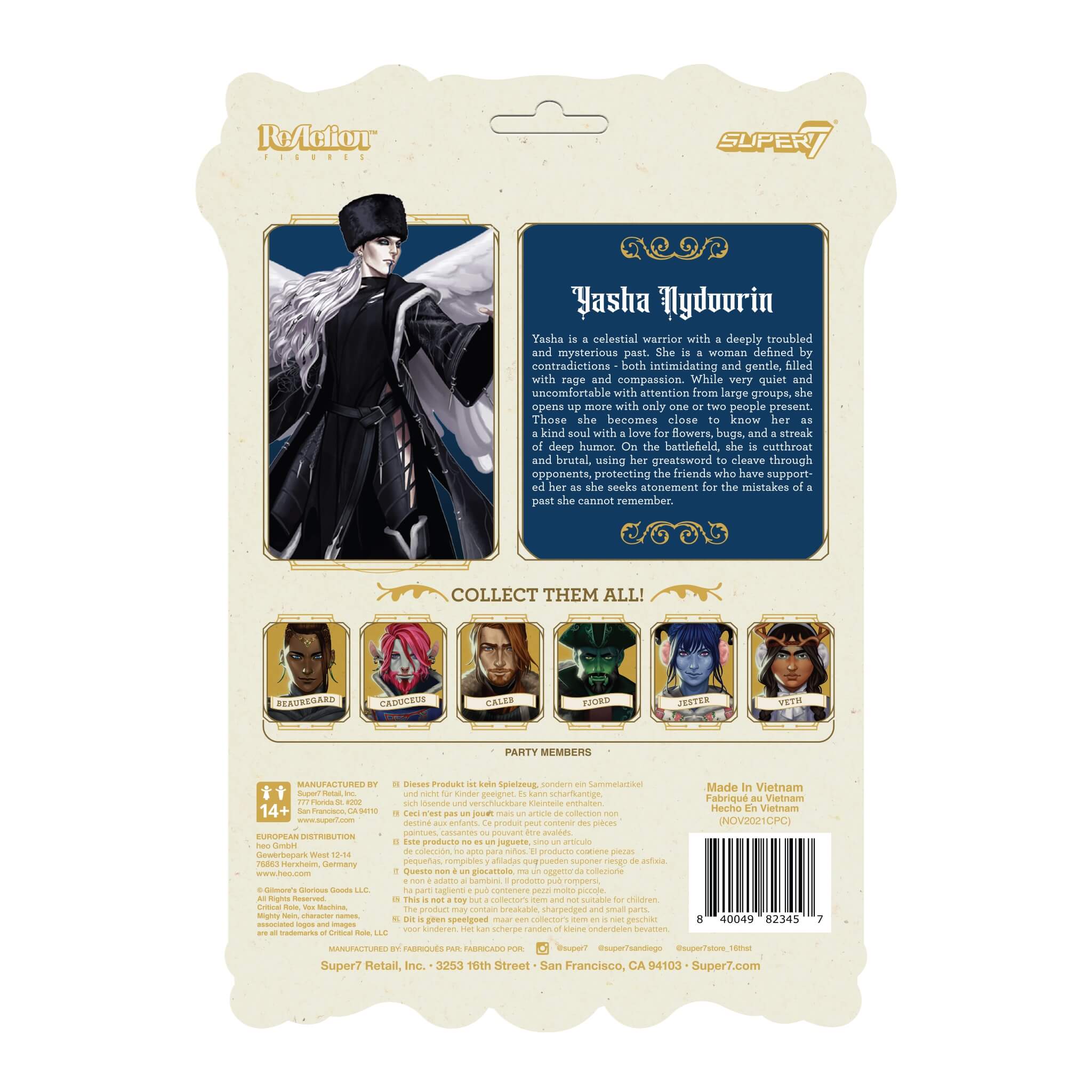 Super7 Critical Role Yasha Nydoorin figurina 9,5 cm