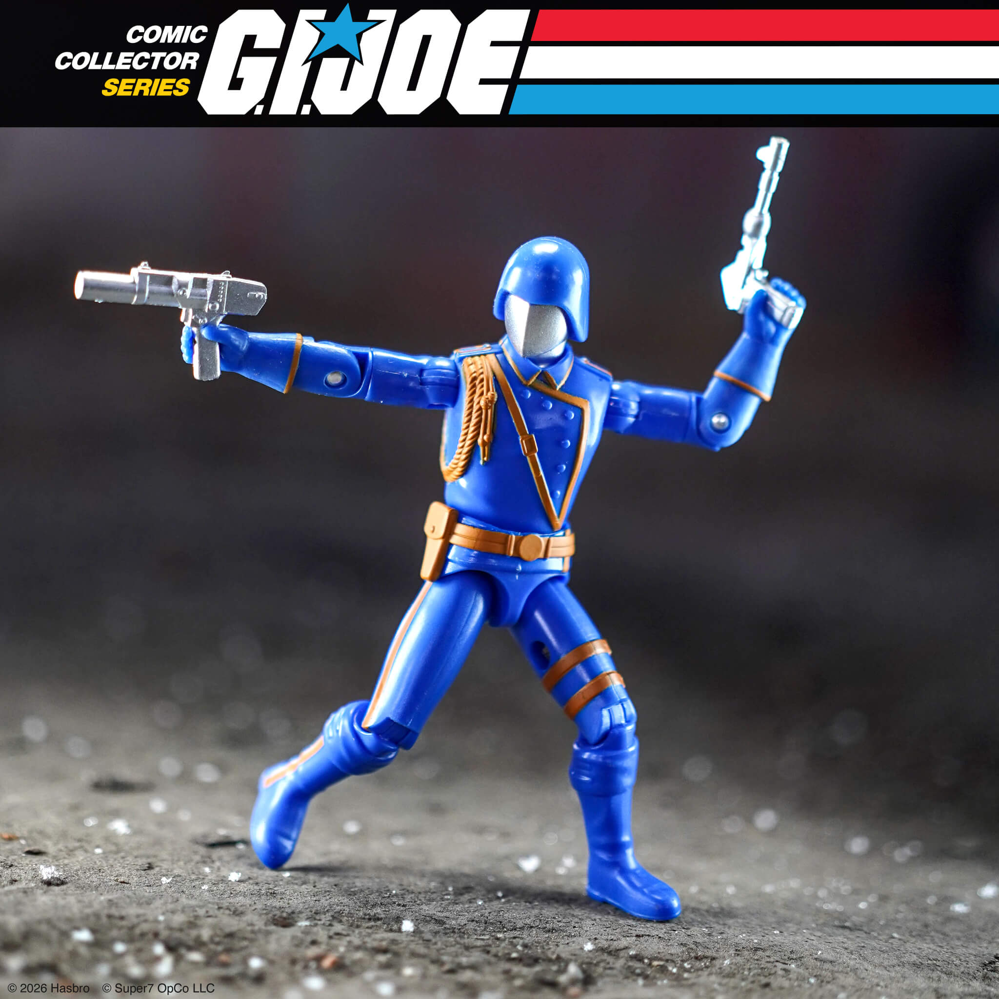 Super7 G.I. Joe ReAction+ Cobra Commander figurina set comic Issue 1