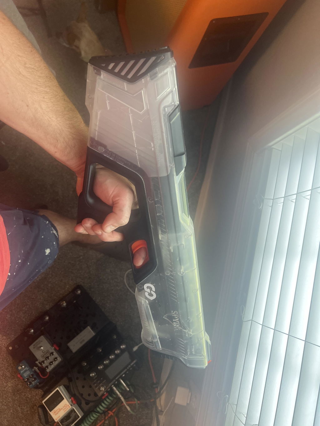 SpyraGO pistol apa compact albastru ploaie usoara