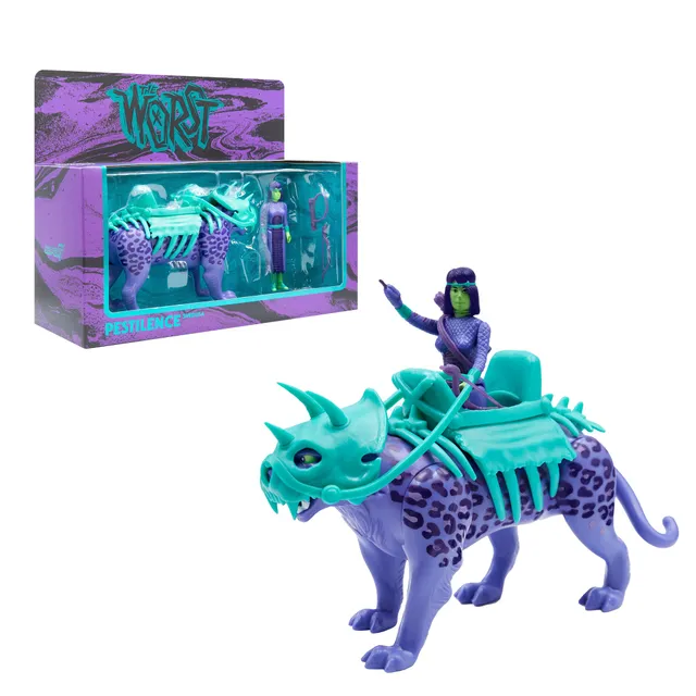 Super7 ReAction Shedusa Pestilence Leopard figurina cu arc