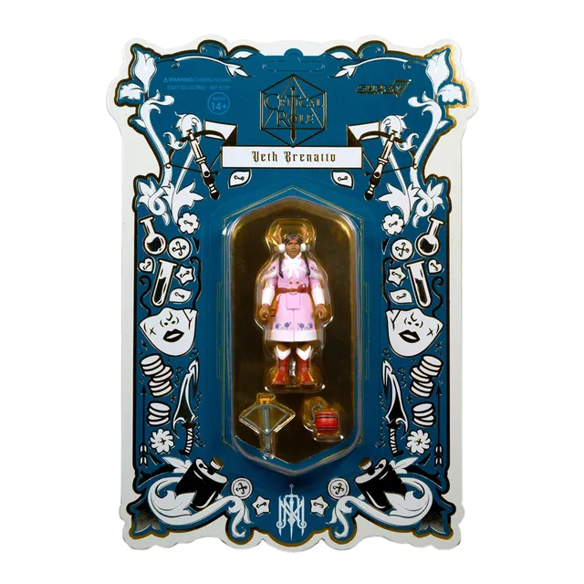 Super7 Critical Role ReAction Veth Brenatto figurina