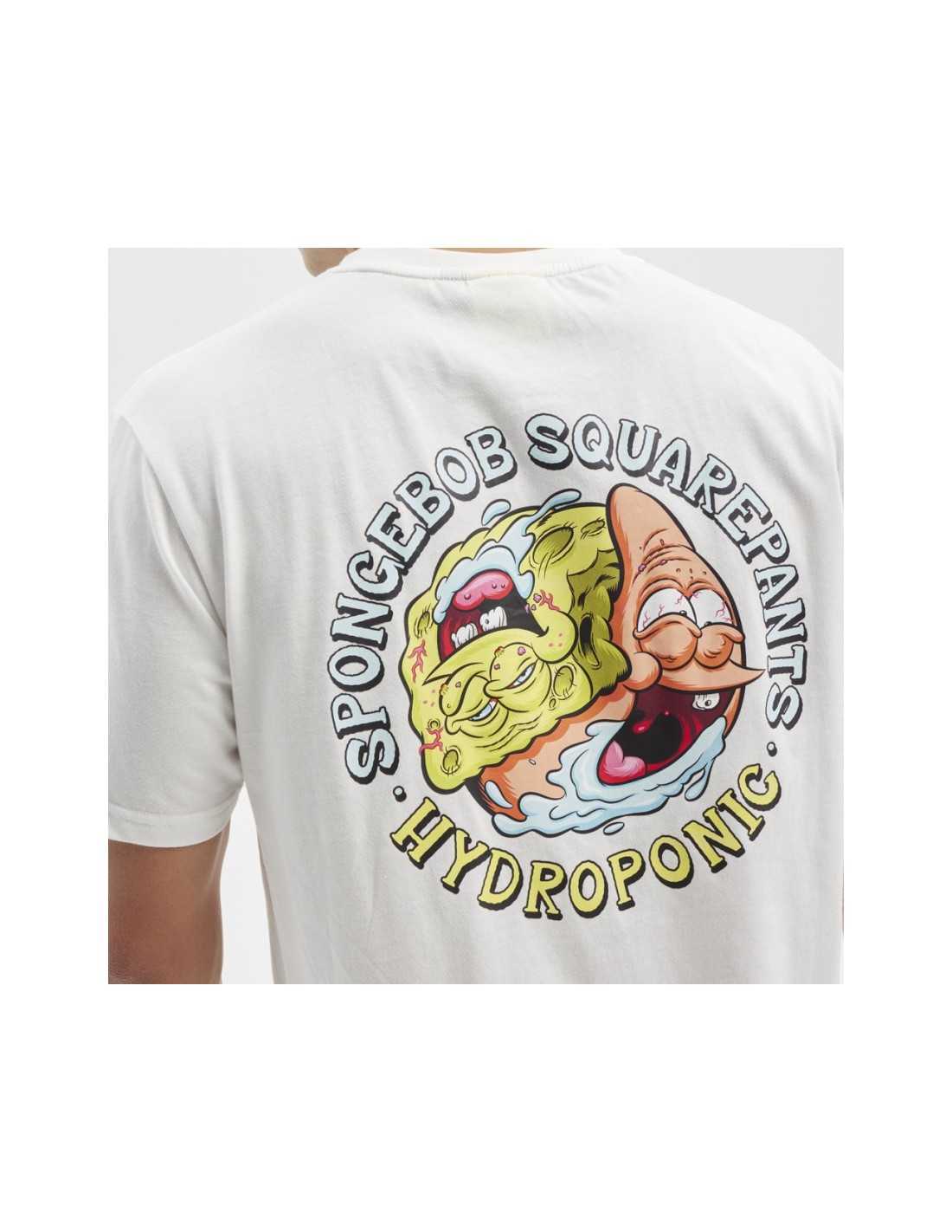 Hydroponic SpongeBob Yin Yang tricou alb bumbac