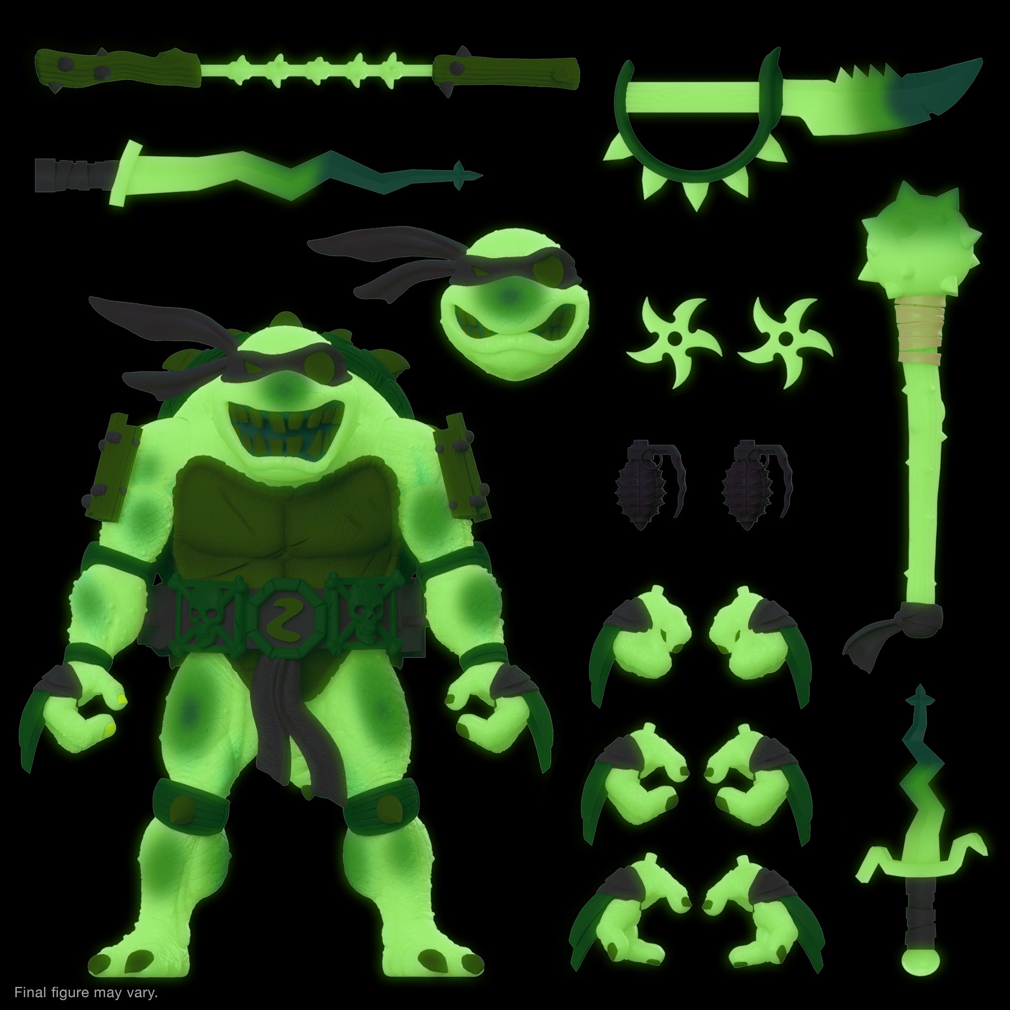 Super7 TMNT Ultimates Slash figurina Glow 18 cm fosforescent
