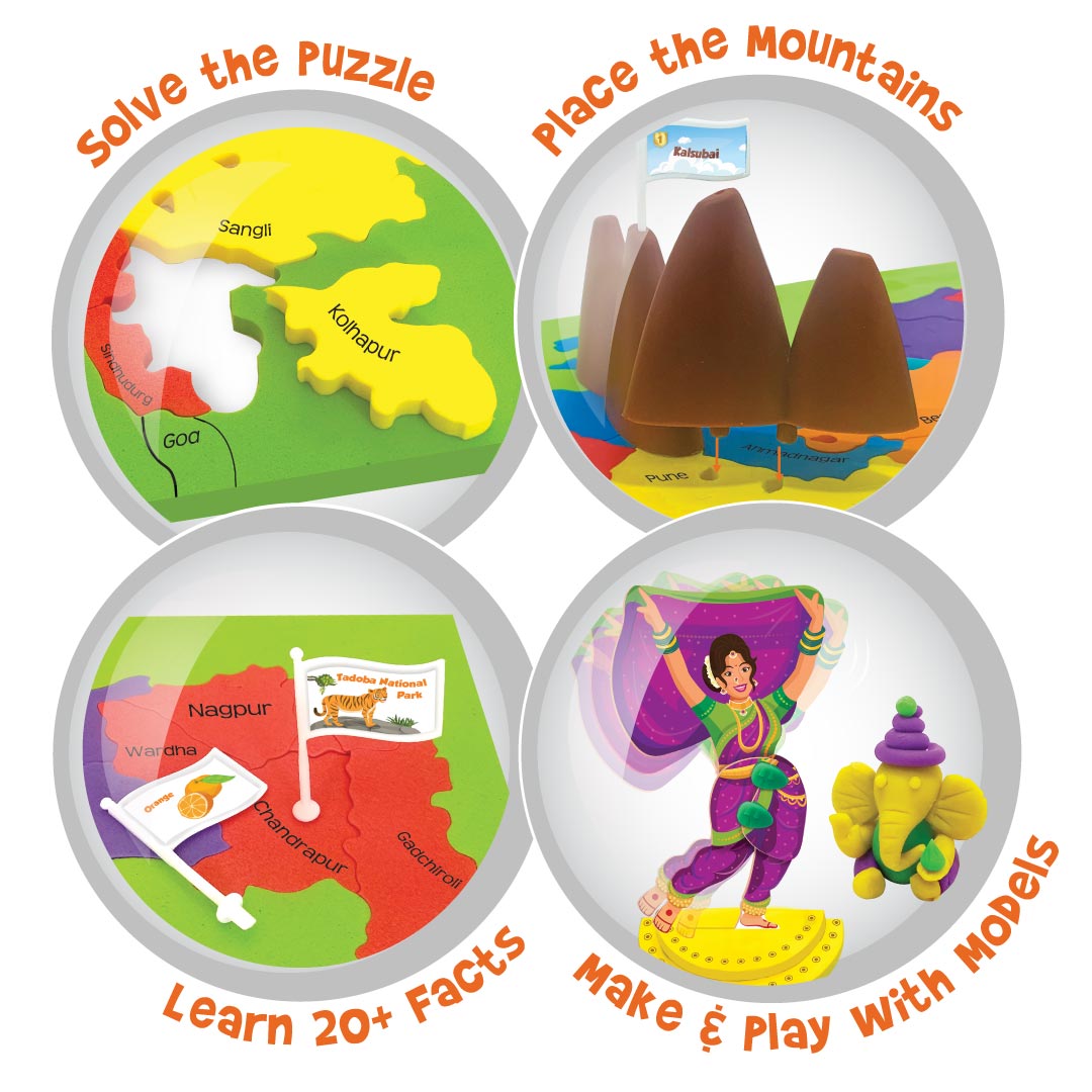 Imagimake Mapology Maharashtra puzzle harta 36 piese
