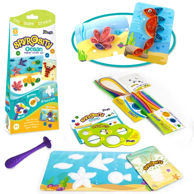 Imagimake Spyrosity Ocean set quilling 8 carduri ocean