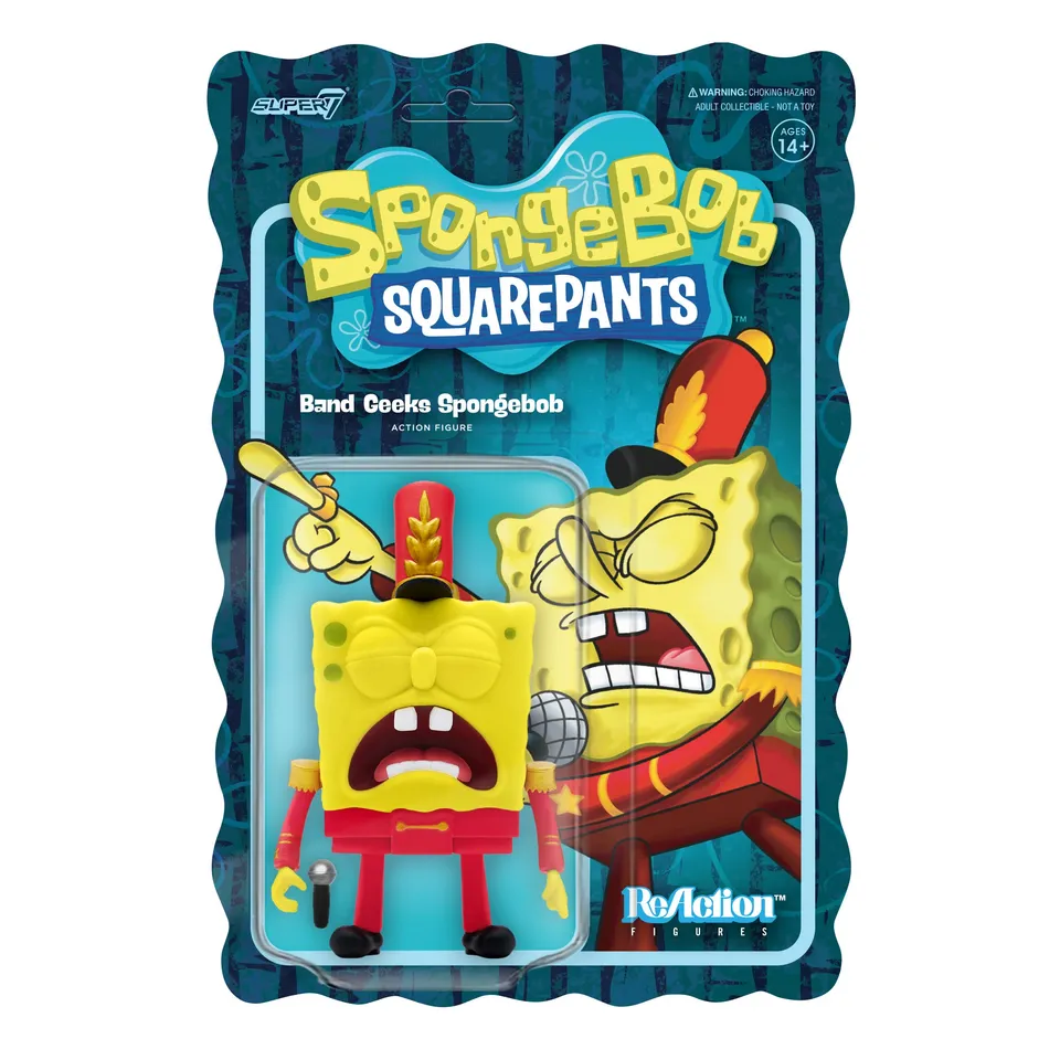 Super7 ReAction SpongeBob Band Geeks figurină cu microfon