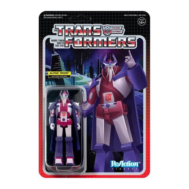 Super7 ReAction Transformers Alpha Trion figurină 9,5cm