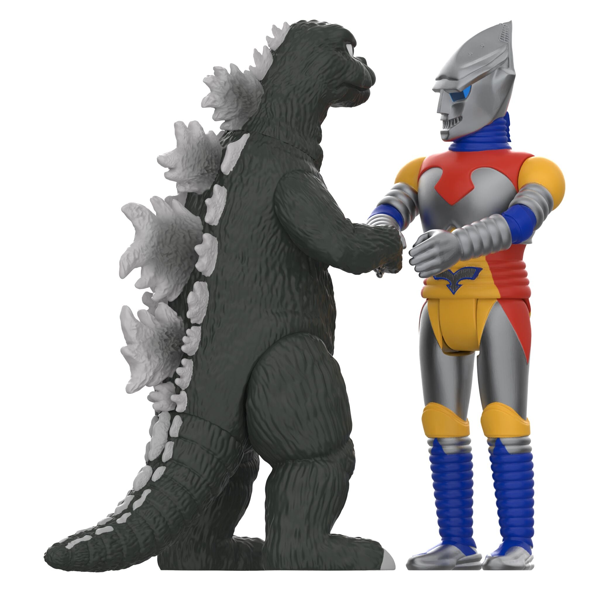 Super7 ReAction Godzilla Jet Jaguar set 2 figurine