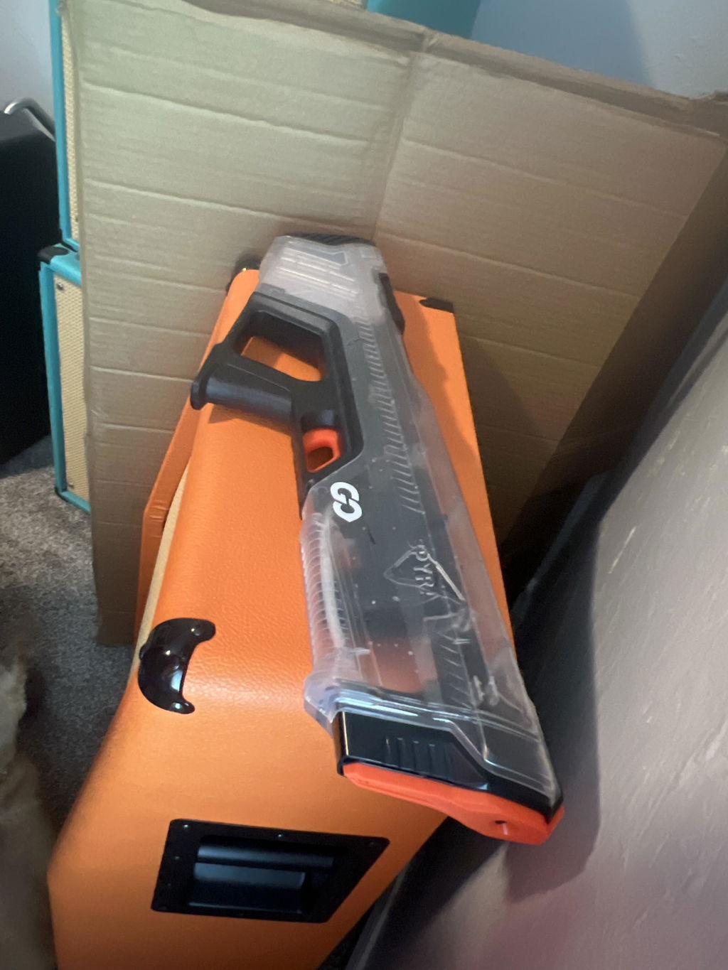 SpyraGO pistol apa compact albastru ploaie usoara