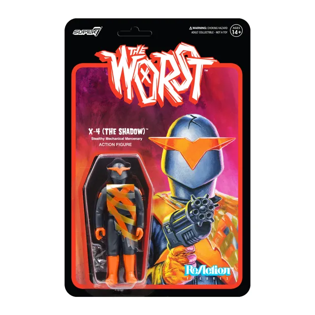 Super7 The Worst X-4 Shadow figurina 9,5 cm pelerina