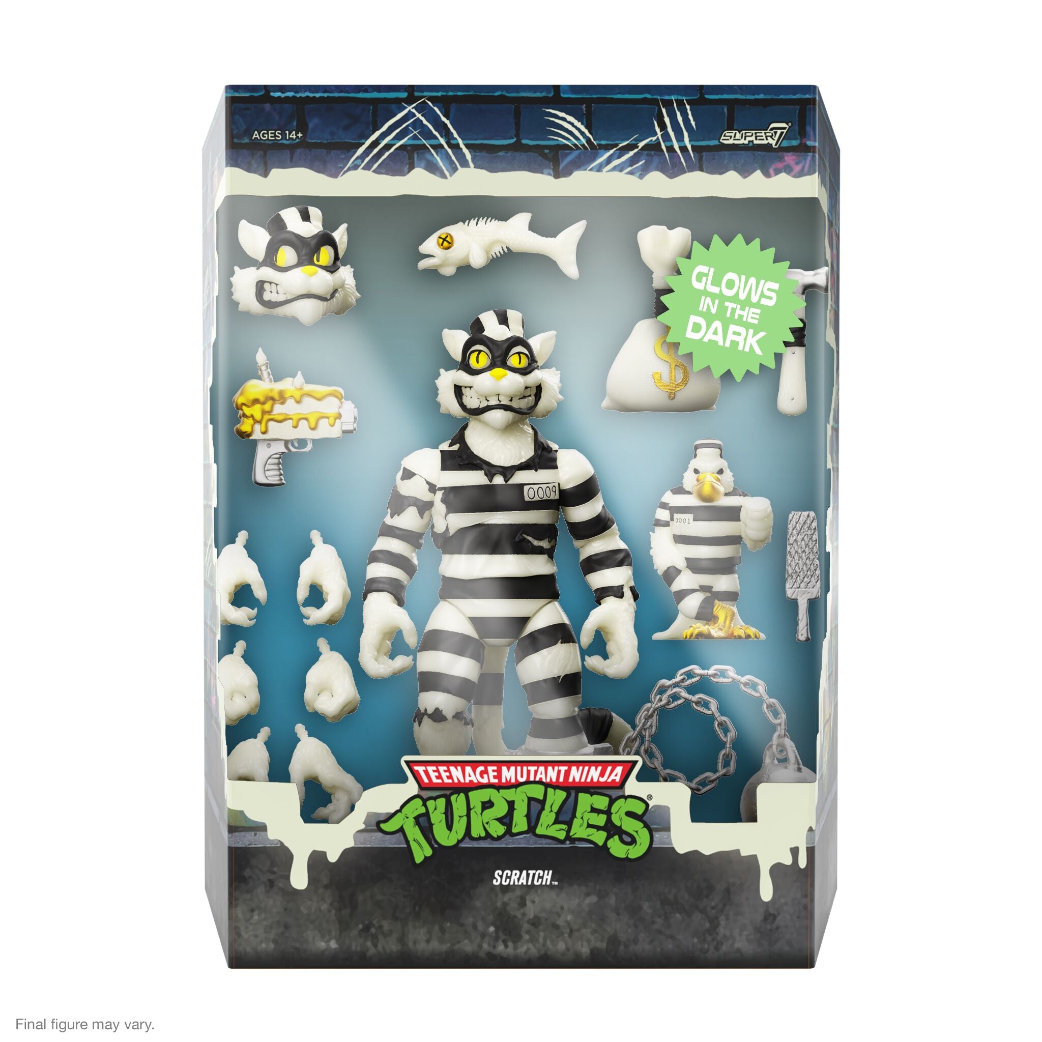 Super7 ULTIMATES Scratch Cat figurina glow 18 cm