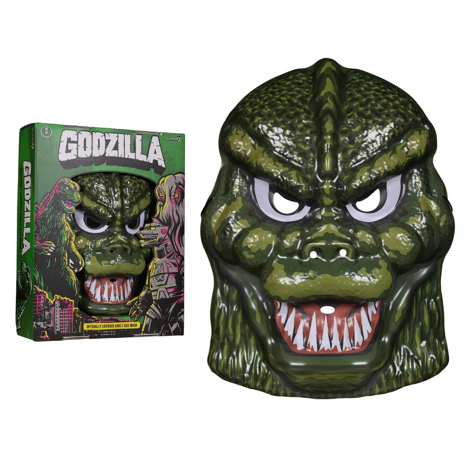 Super7 Toho Godzilla masca retro verde Halloween adulti