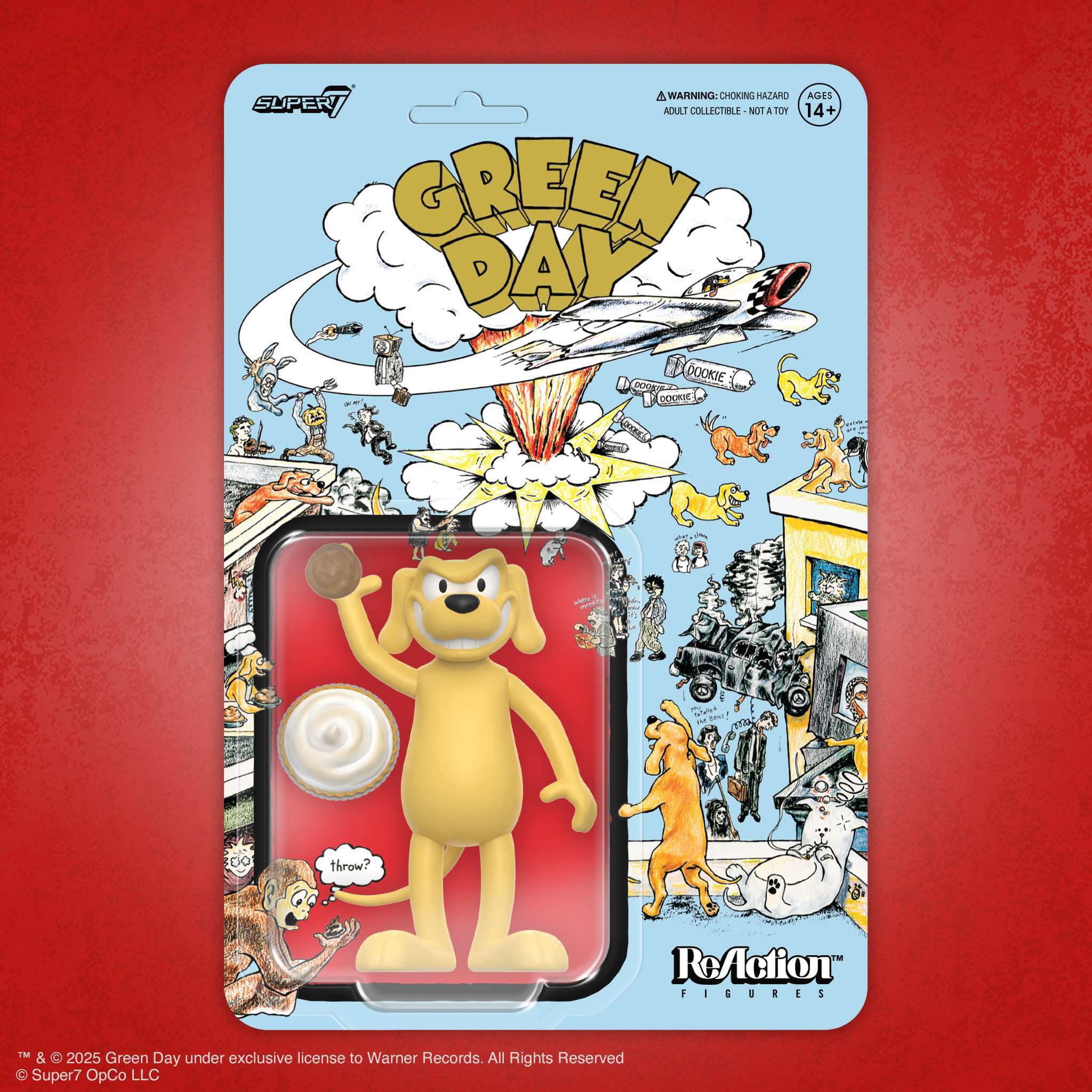 Super7 Green Day ReAction Dookie Dog figurina