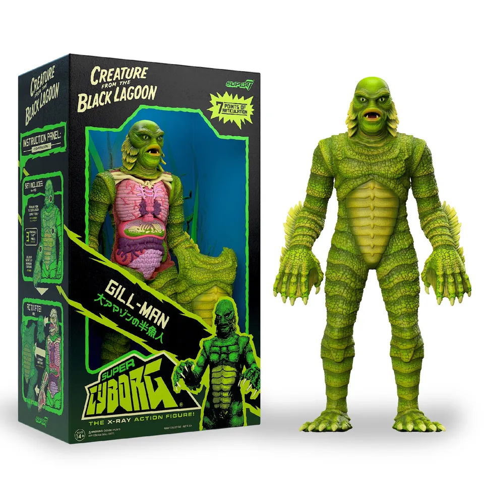 Super7 Super Cyborg Creature from the Black Lagoon figurina full color 28 cm