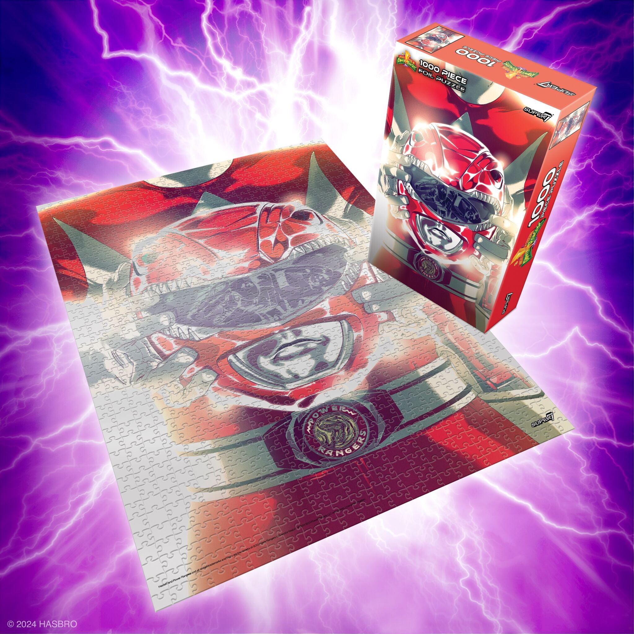 Super7 Power Rangers Red Ranger puzzle 1000 piese foil 50x68cm