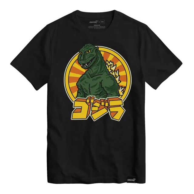 Super7 Toho Godzilla Retro tricou negru bumbac