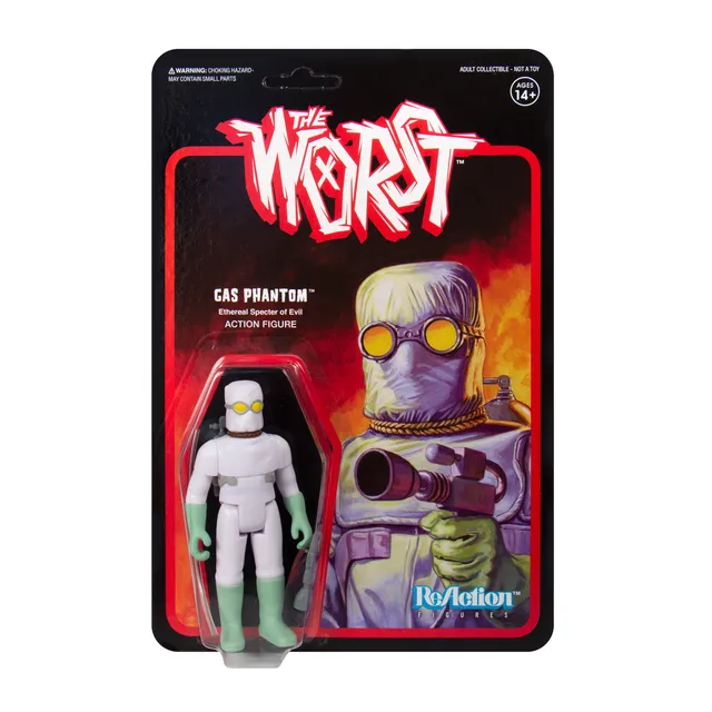 Super7 The Worst ReAction figurina Gas Phantom verde