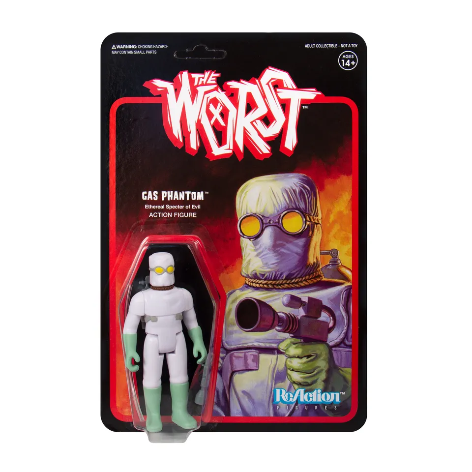 Super7 The Worst ReAction figurina Gas Phantom verde
