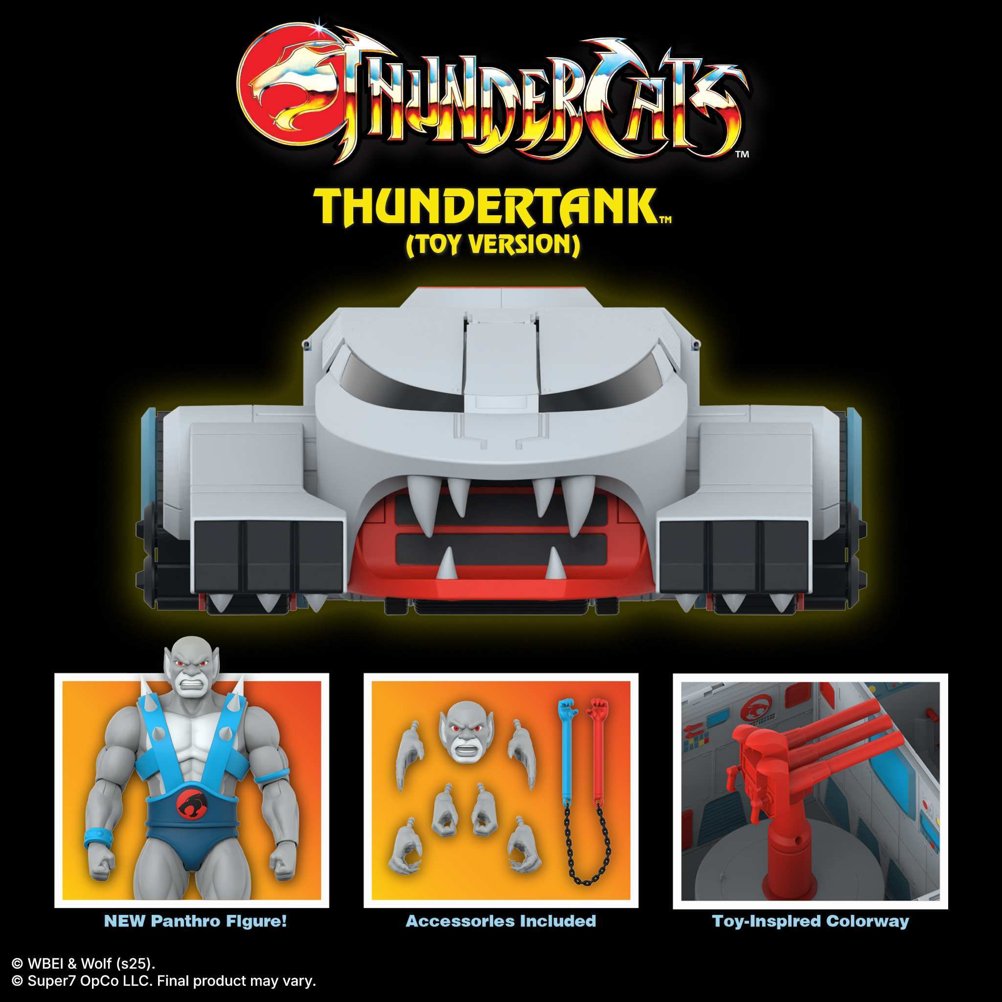 Super7 ThunderCats Ultimates vehicul Thundertank cu Panthro 69 cm