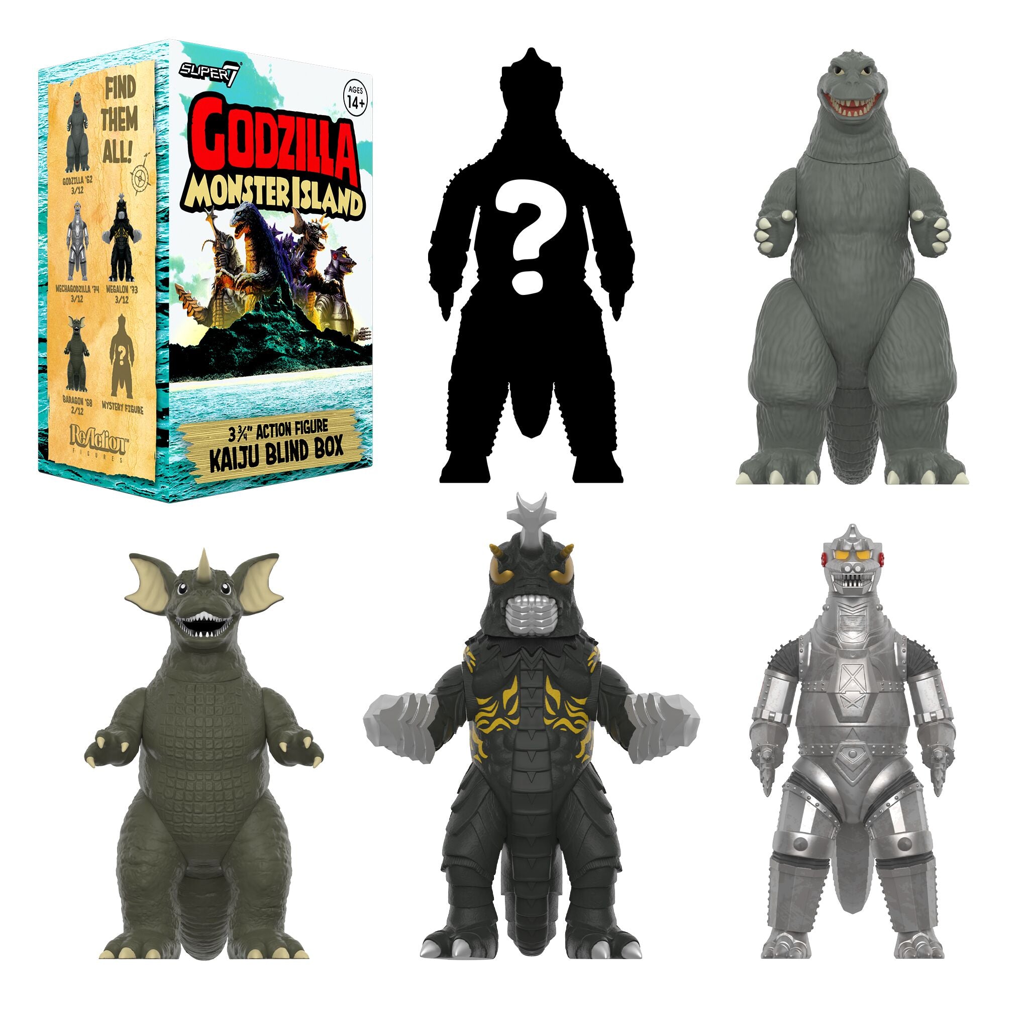 Super7 Toho Wave 07 Monster Island figurine set 12 buc